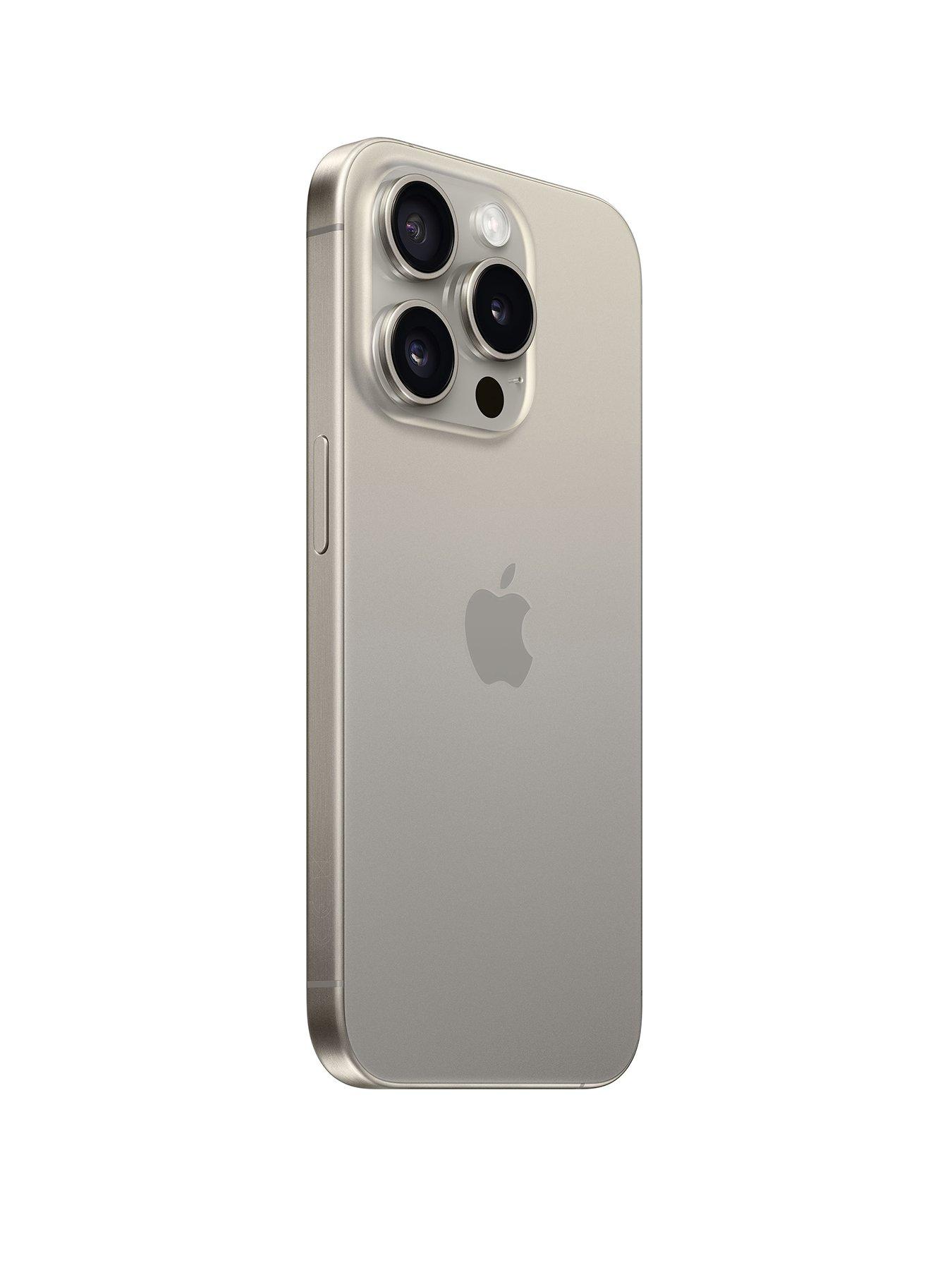 Apple iPhone 15 Pro, 256Gb - Natural Titanium | Very.co.uk 