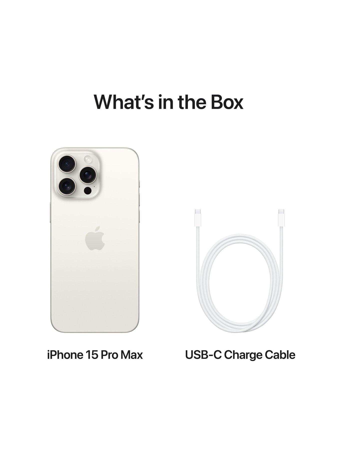 Apple iPhone 15 Pro Max, 256Gb - White Titanium | Very