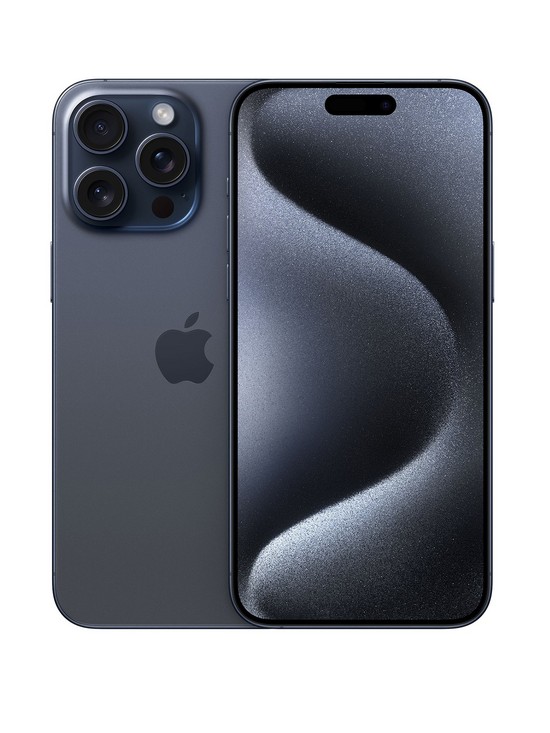 front image of apple-iphone-15-pro-maxnbsp256gb--nbspblue-titanium