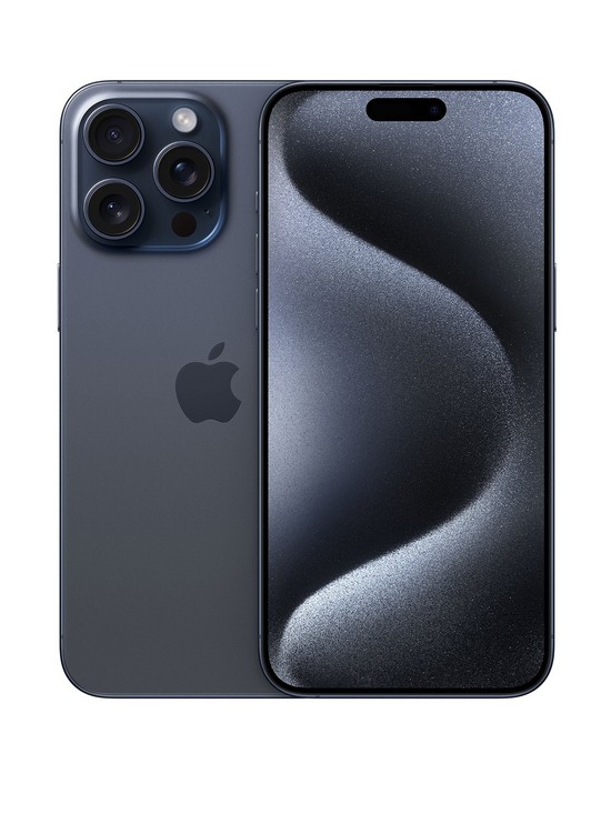 front image of apple-iphone-15-pro-max-512gb--nbspblue-titanium