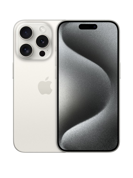front image of apple-iphone-15-pronbsp128gb--nbspwhite-titanium