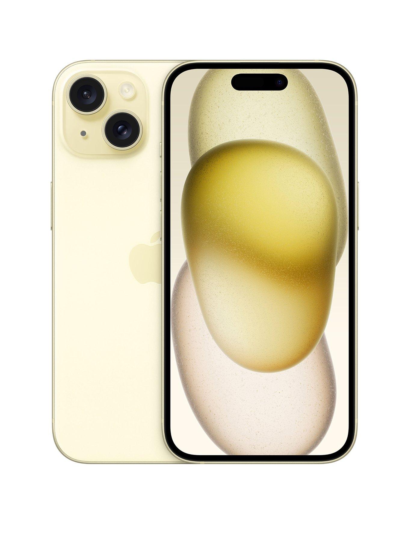 Apple iPhone 15, 128Gb - Yellow | very.co.uk