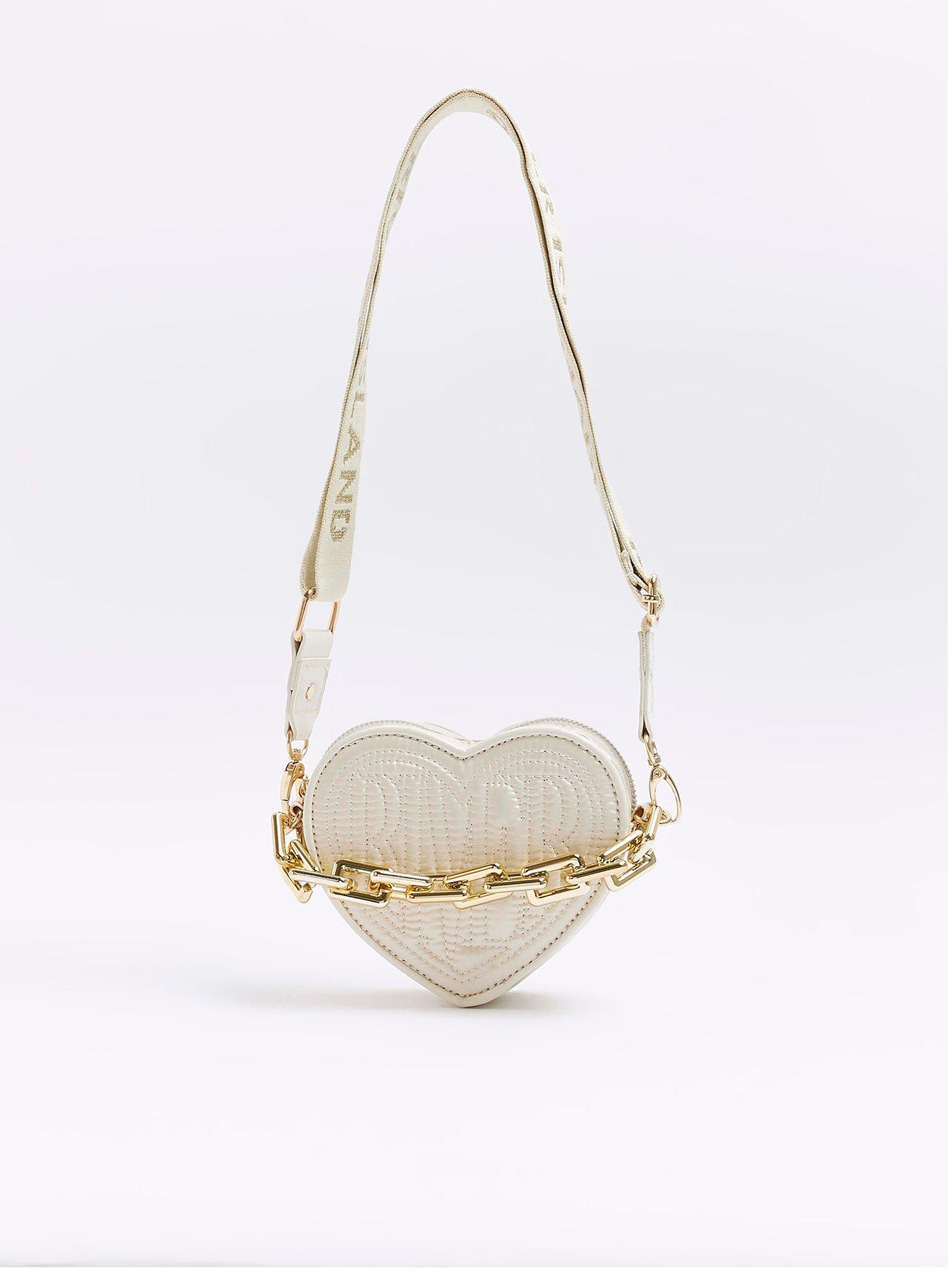 River island heart online bag