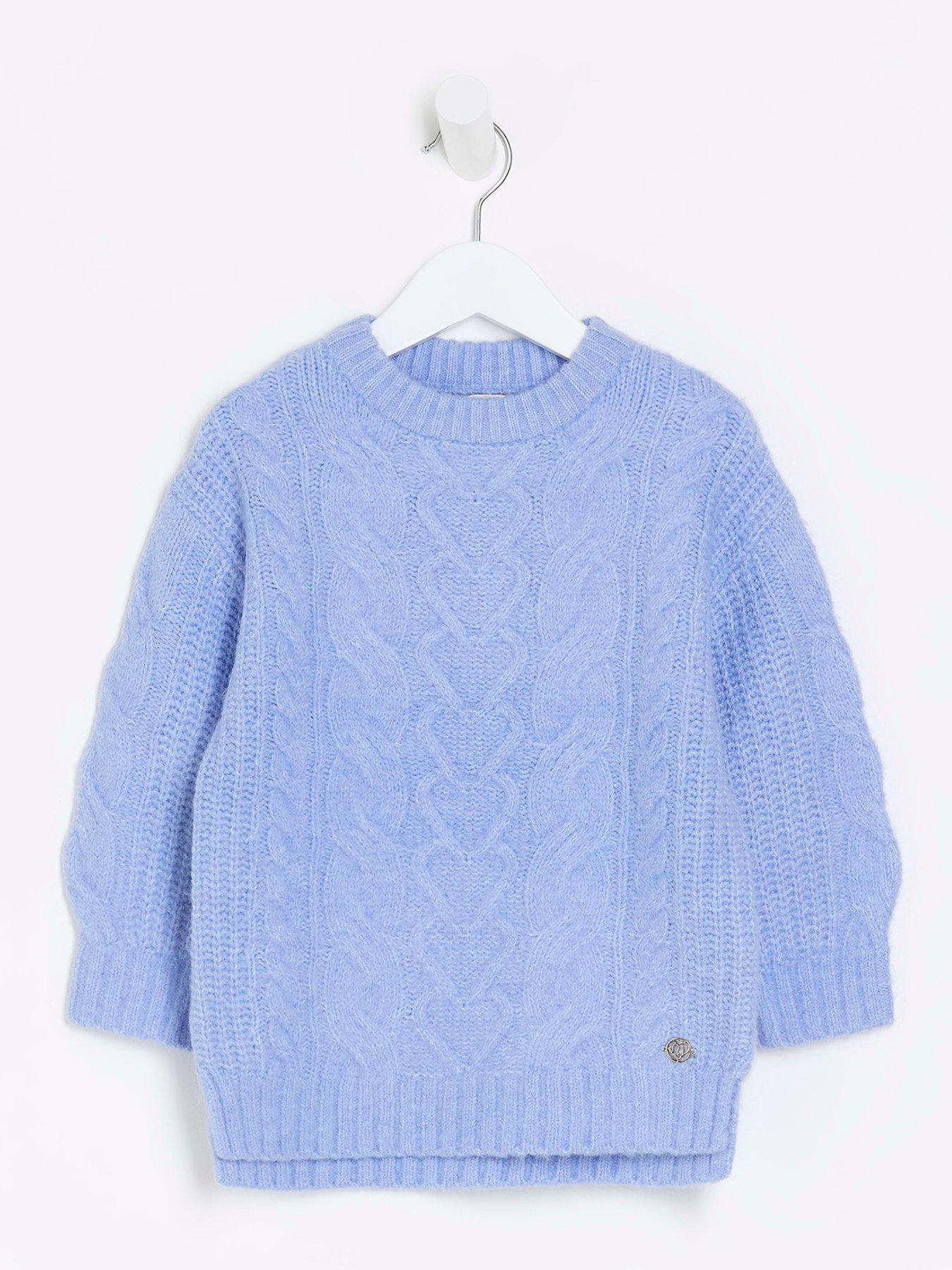 Girls cable hot sale knit sweater