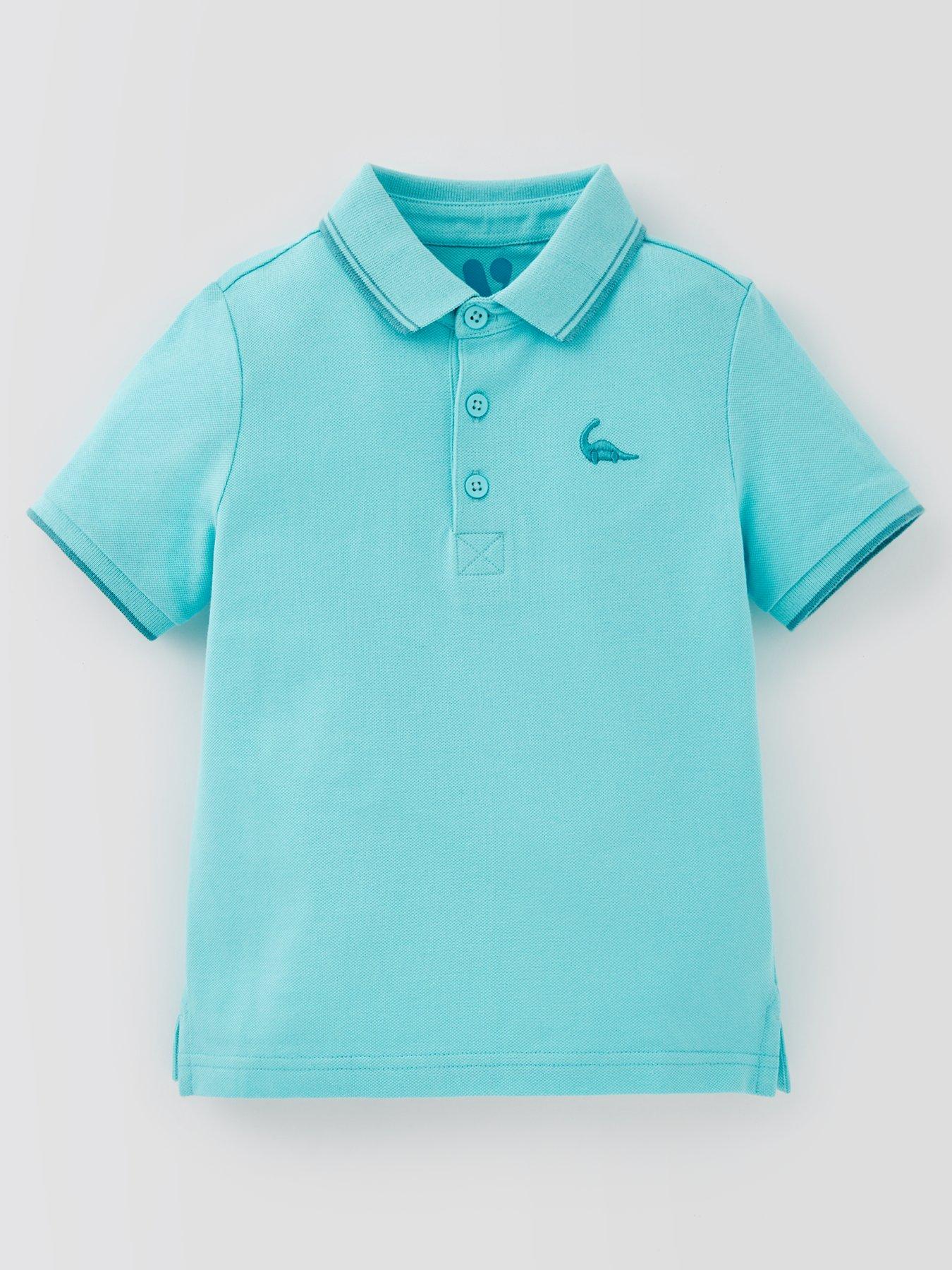 Boys turquoise polo sale