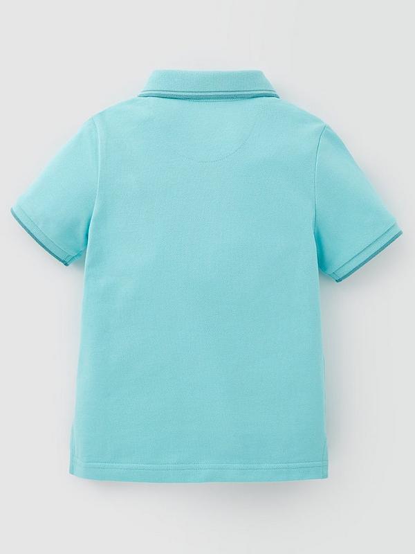 Mini V by Very Boys Short Sleeve Polo Shirt - Turquoise | Very.co.uk