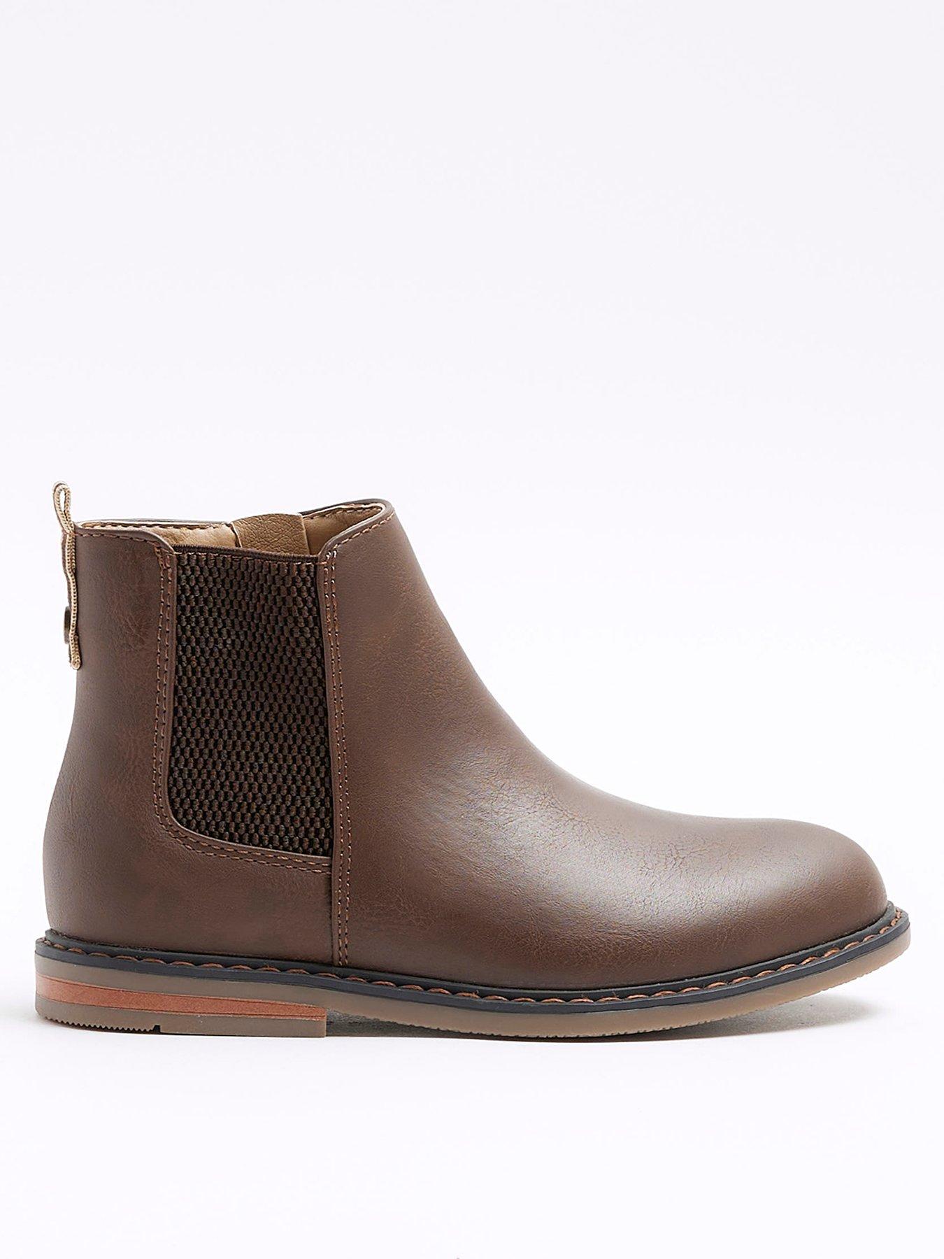River Island Boys Chelsea Boots Brown Very