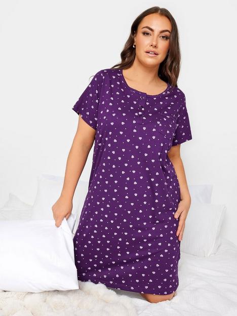 yours-shadow-heart-placket-nightdress
