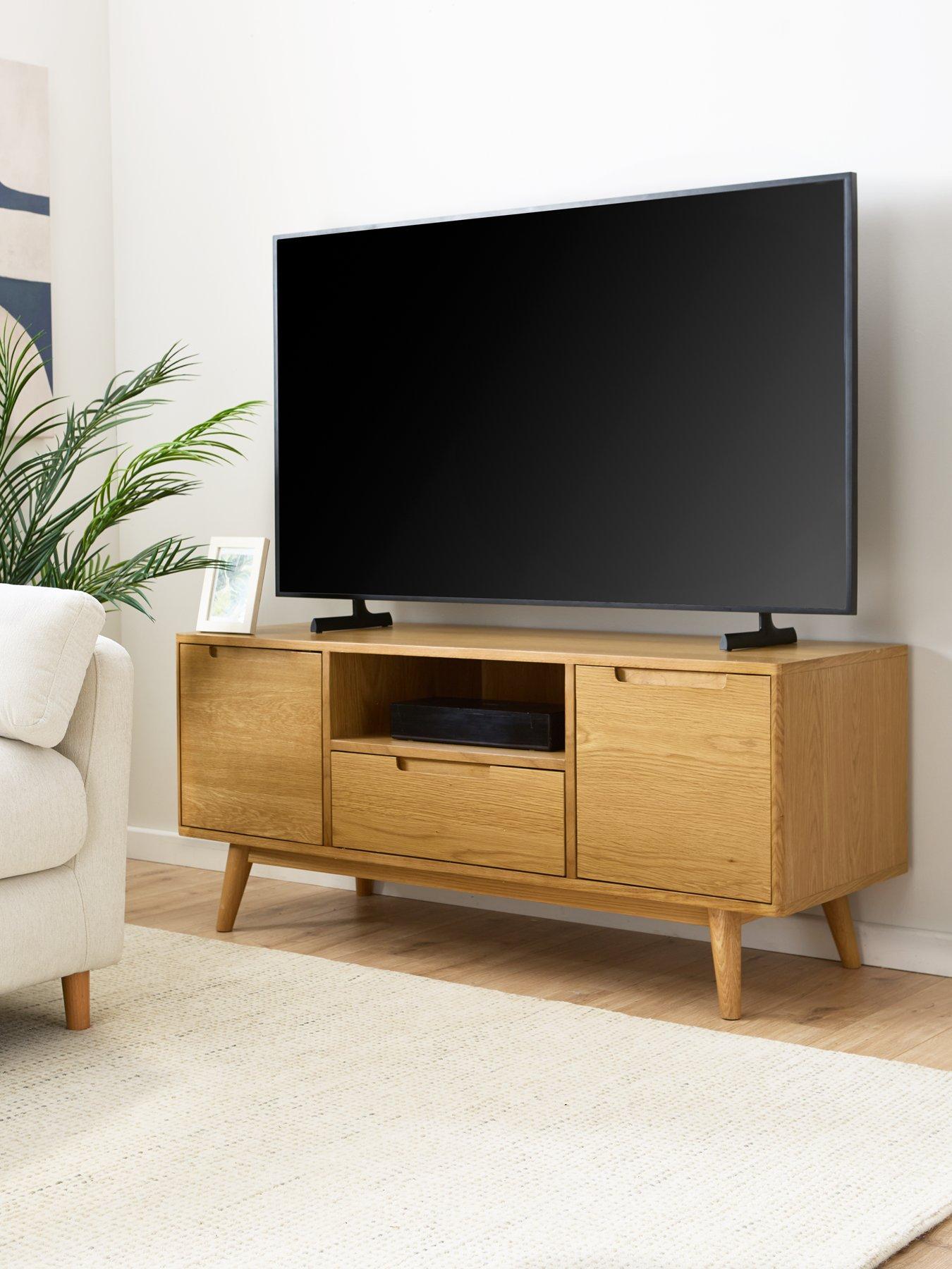 undefined Sumati TV Unit - fits Up To 55 inch TV - Oak - contains Solid Wood