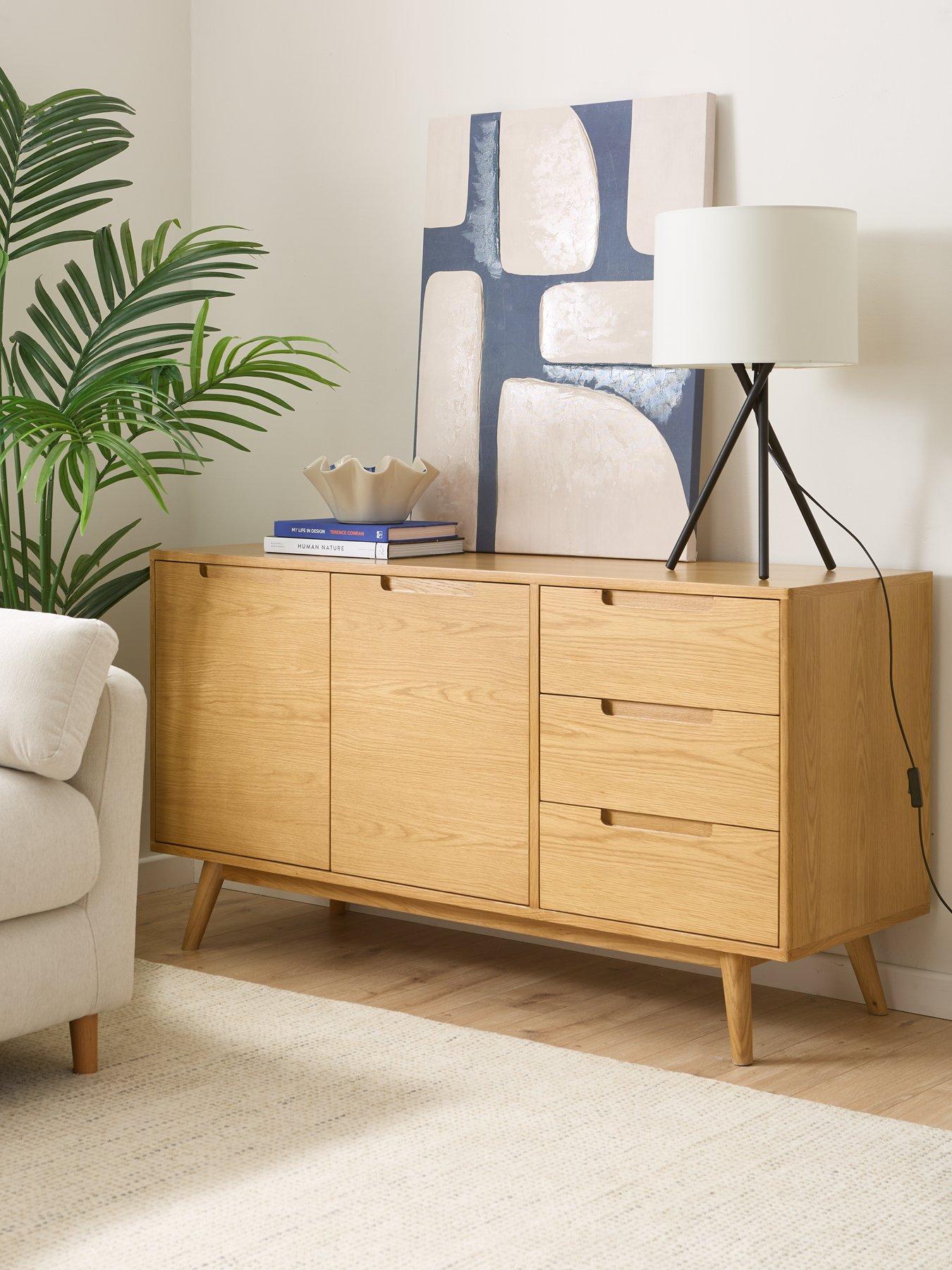 undefined Sumati 2 Door, 3 Drawer Sideboard - Oak