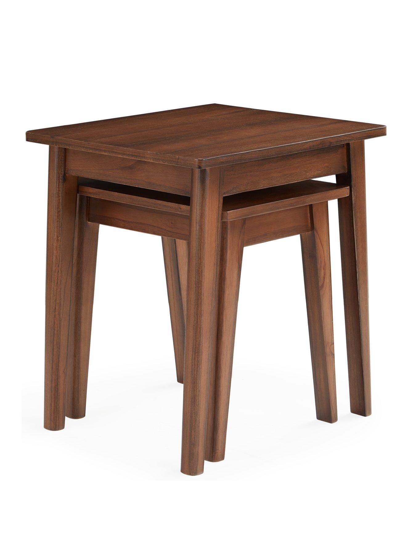 Image 3 of 6 of Very Home Misha Ready Assembled&nbsp;Nest of Tables - Oak - contains Solid Wood