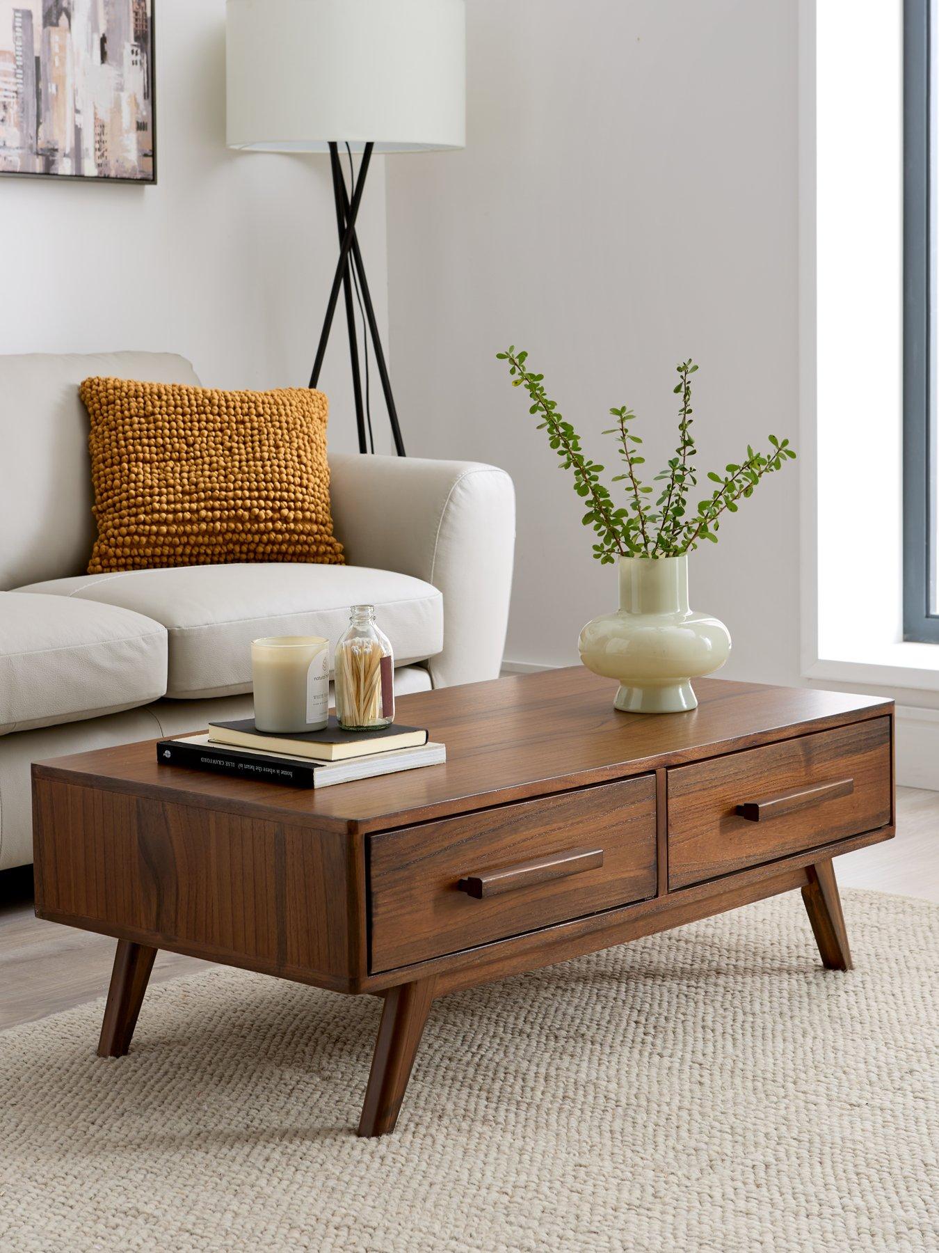 Very Home Misha 2 Drawer Coffee Table - Oak