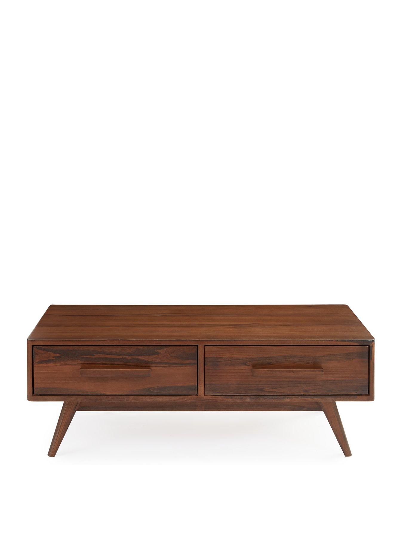 Image 2 of 6 of Very Home Misha 2 Drawer Coffee Table - Oak - contains Solid Wood