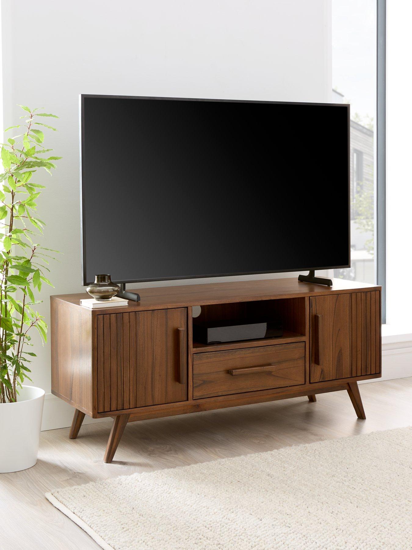 undefined Misha 2 Door, 1 Drawer TV Unit - Oak - fits up to 55 inch TV