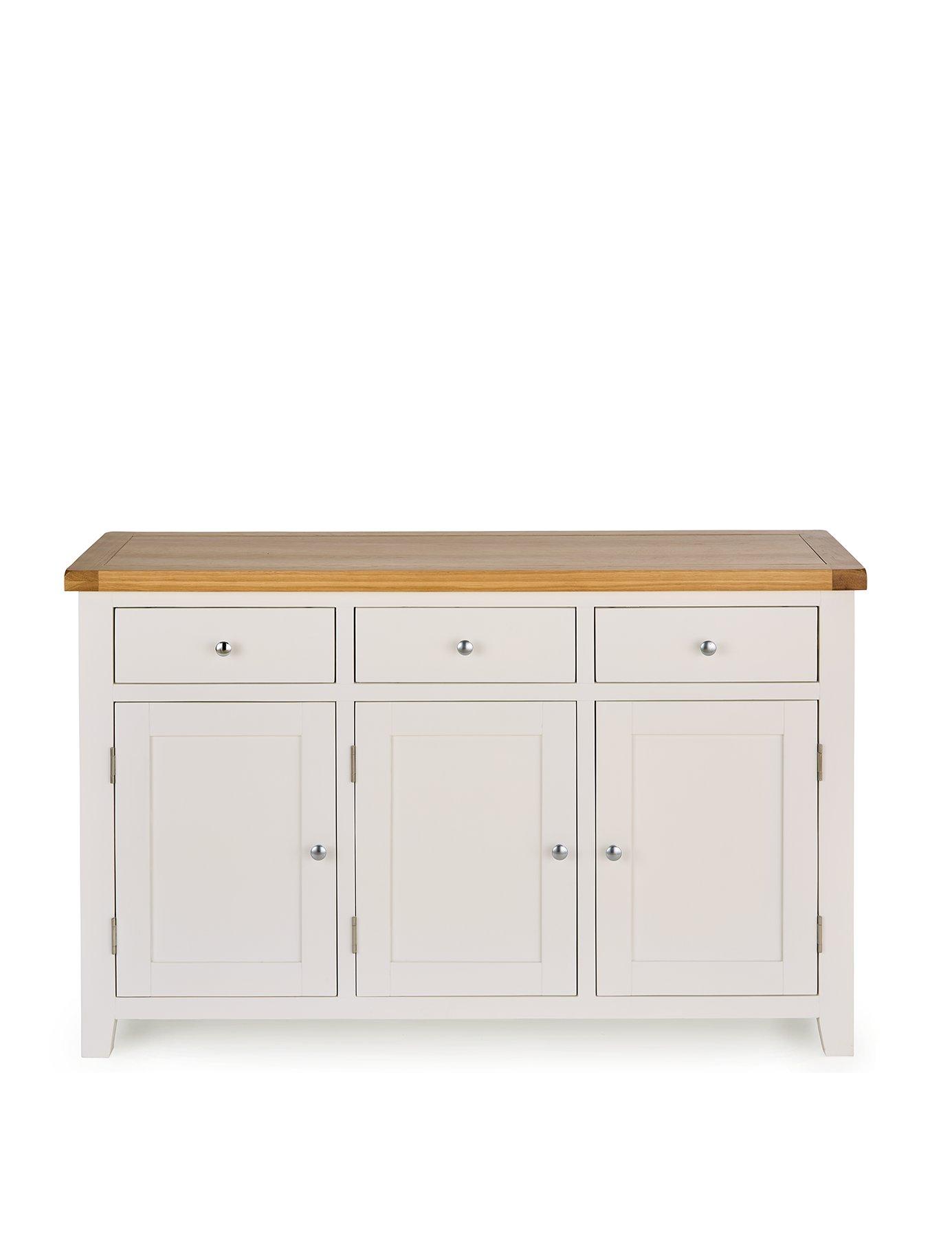 Image 2 of 6 of Very Home Hamilton Ready Assembled 3 Door Sideboard - contains Solid Wood