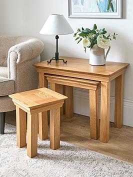 Product photograph of Very Home New Constance Nest Of 3 Tables from very.co.uk