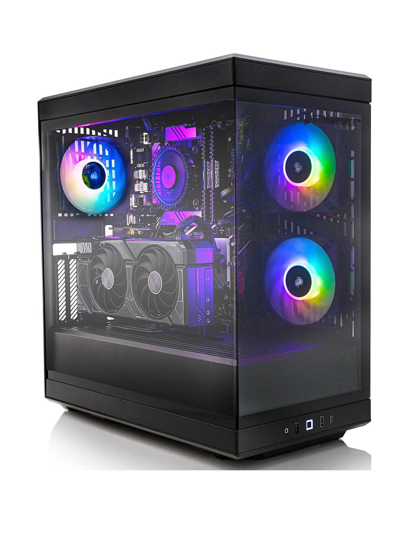 Image 1 of 7 of Stormforce Crystal Gaming Desktop -&nbsp;RTX 4070,&nbsp;Intel Core i5,&nbsp;16GB RAM, 1TB SSD