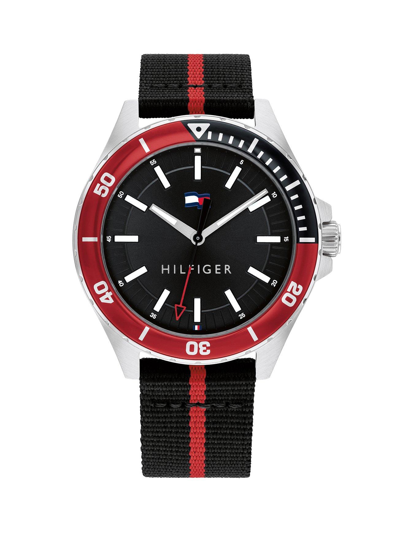 Product photograph of Tommy Hilfiger Logan Watch from very.co.uk
