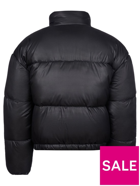 back image of juicy-couture-girls-funnel-neck-padded-jacket-black