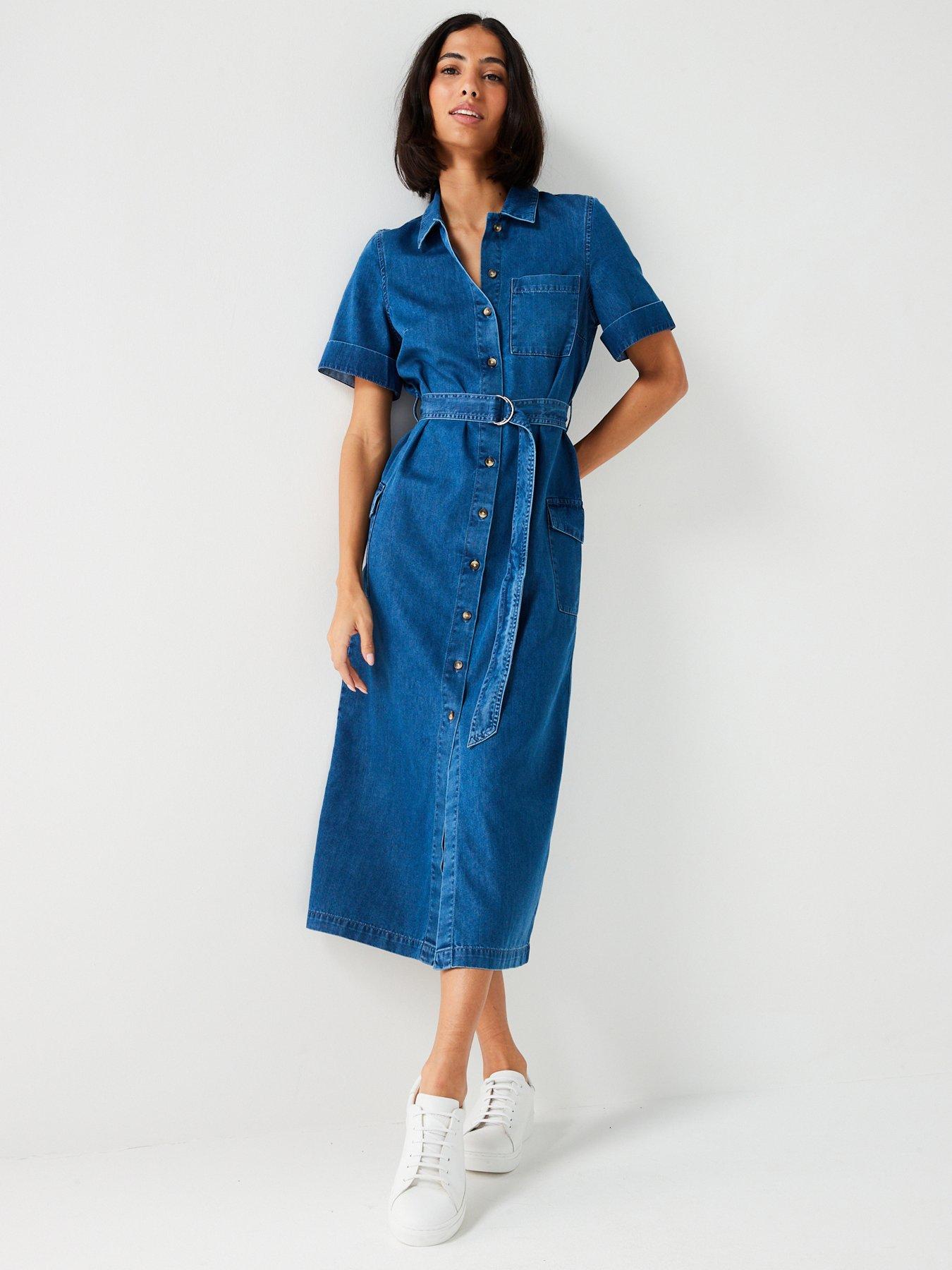 Midi jeans dress hotsell