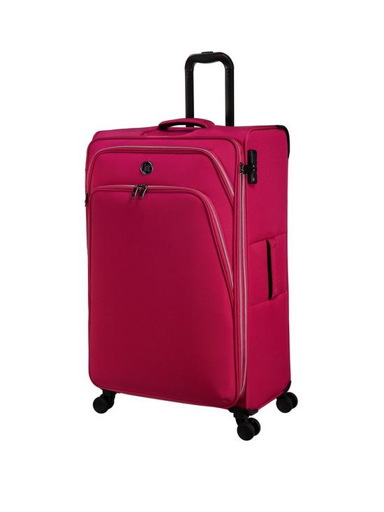 front image of it-luggage-trinary-magenta-blush-large-suitcase