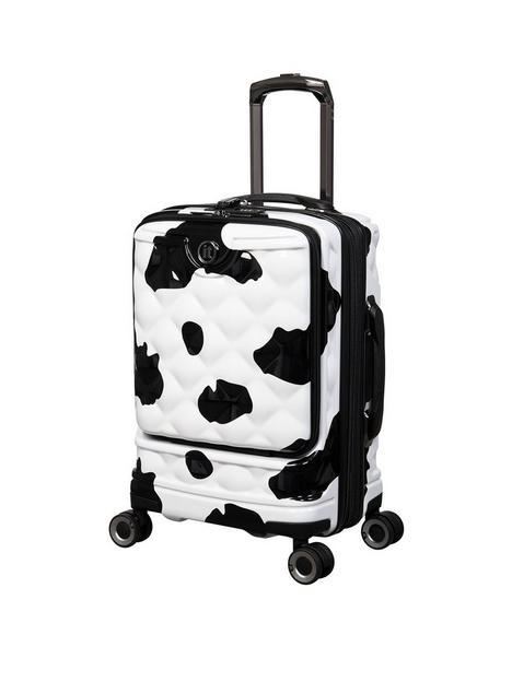 it-luggage-indulging-moo-print-cabin-case-with-front-pocket