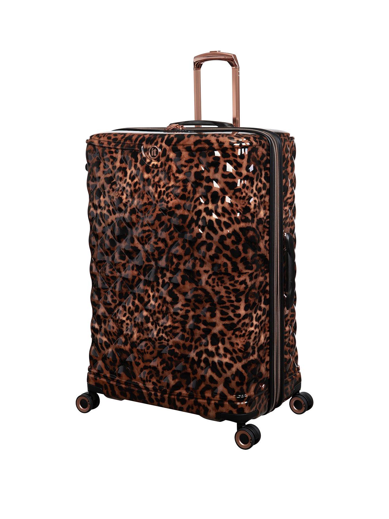 it Luggage Indulging Leopard Print Large Suitcase | very.co.uk