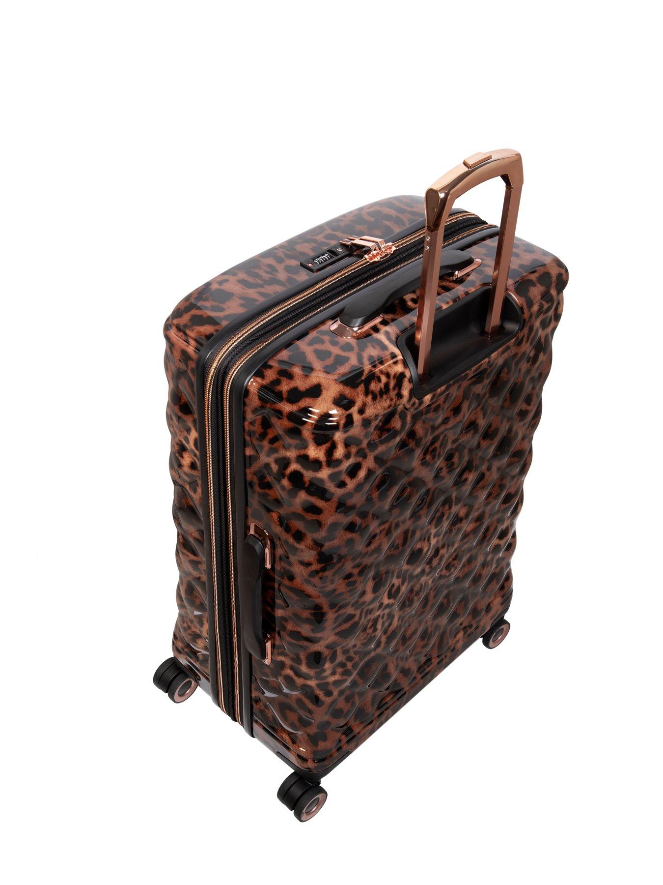 Leopard print cheap it suitcase