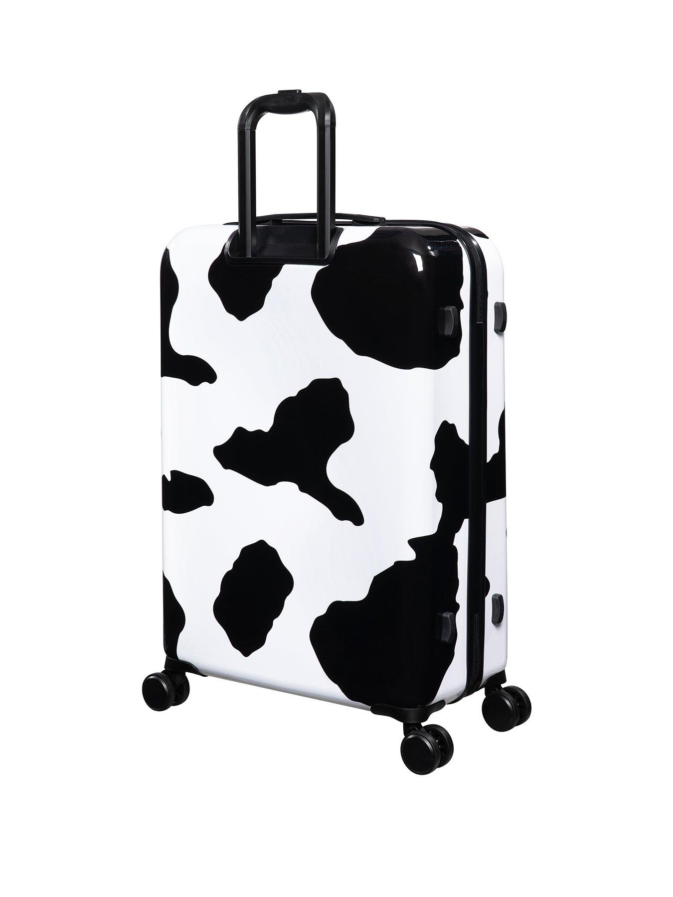 Image 2 of 7 of it Luggage Sheen Moo Cow Black/White Large Suitcase with TSA Lock