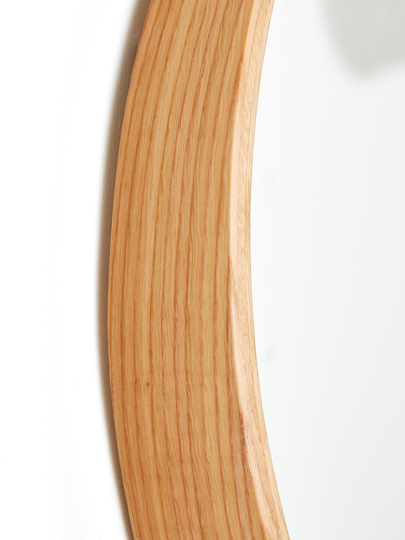 Image 4 of 6 of The Very Collection Cesa Round Natural Mirror 60cm