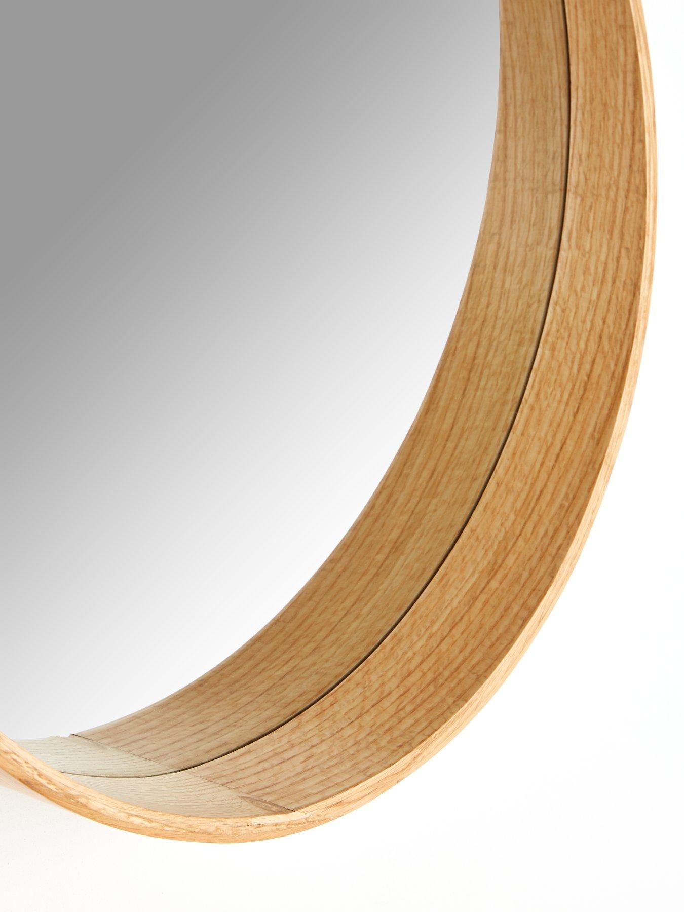 Image 5 of 6 of The Very Collection Cesa Round Natural Mirror 60cm