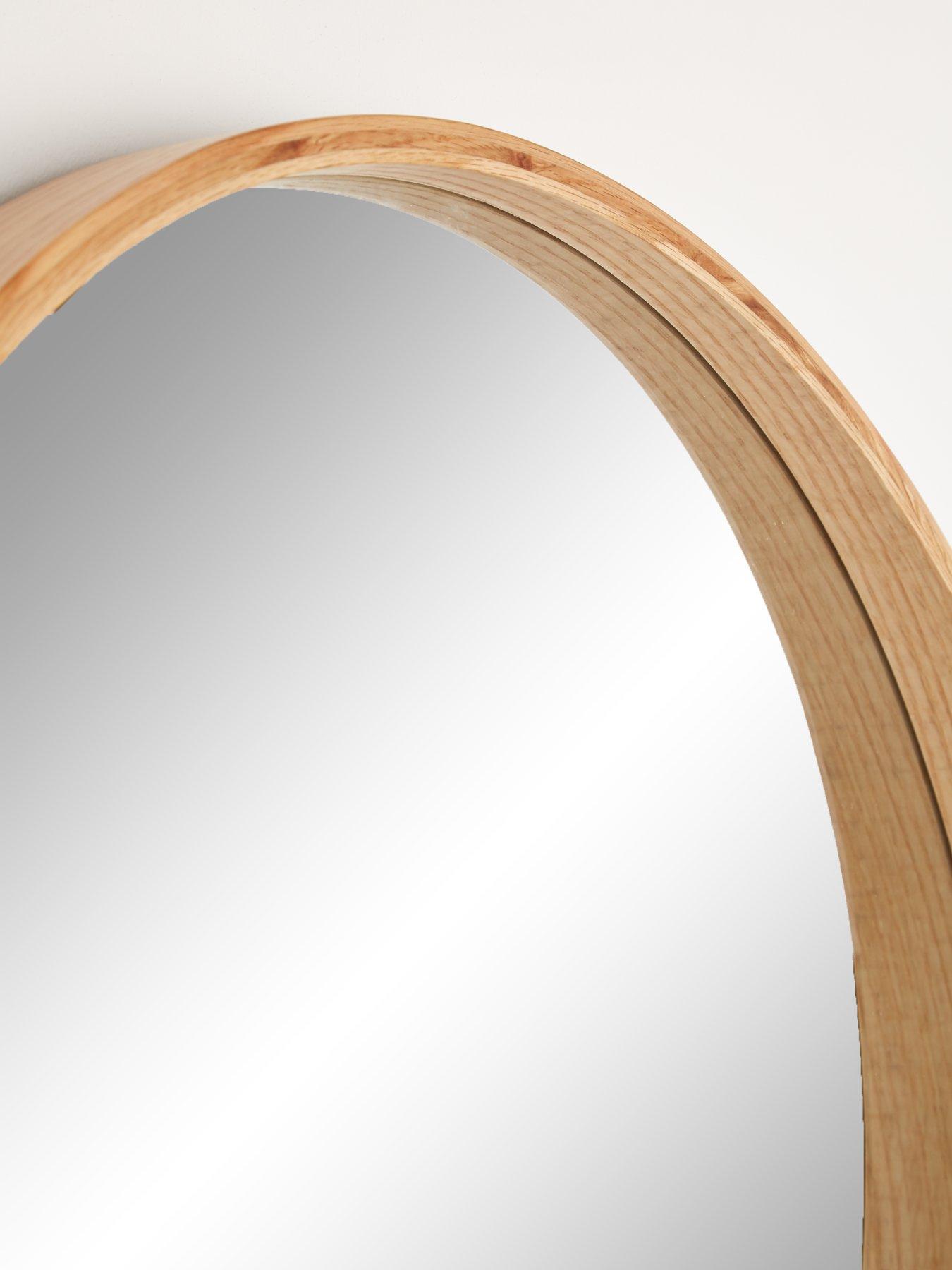 Image 6 of 6 of The Very Collection Cesa Round Natural Mirror 60cm