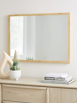 Product photograph of Everyday Rectangular Mirror - Natural from very.co.uk