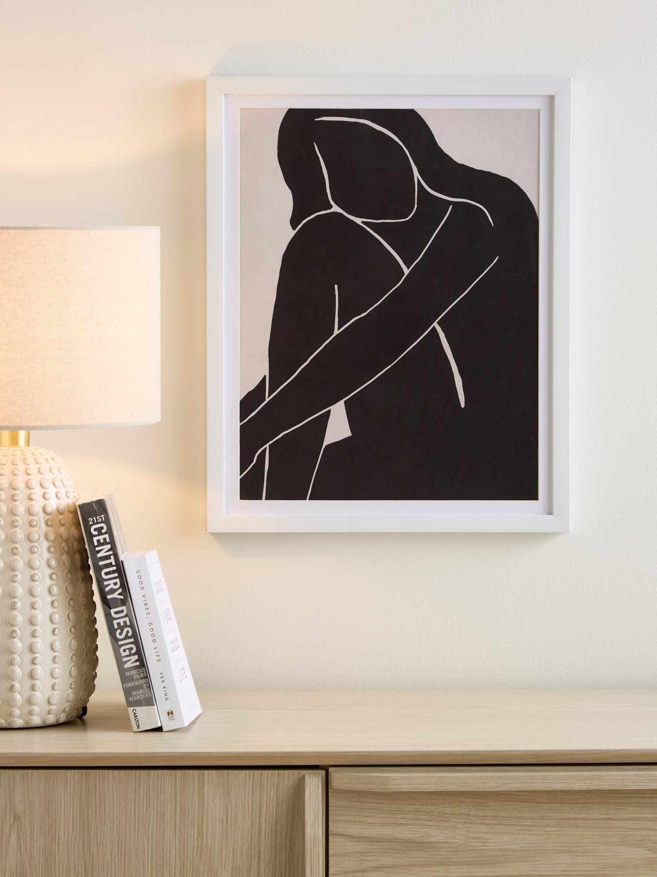 Very Home Female Form Framed Art Print 40 x 50 cm very.co.uk