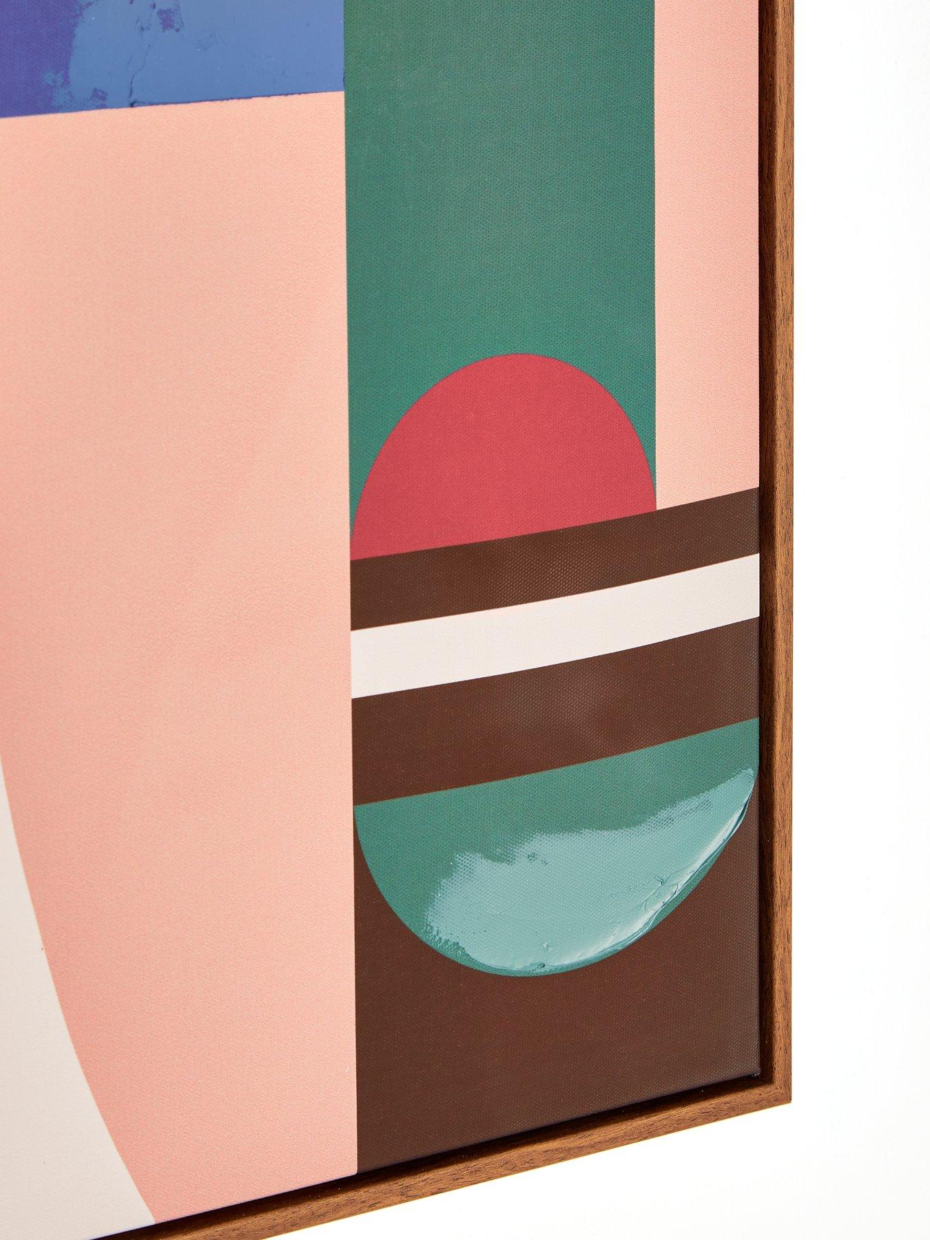 Image 6 of 6 of Very Home Multi Abstract Framed Printed Canvas with Hand Paint 60x80cm