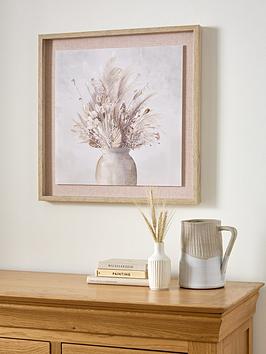 Product photograph of Very Home Dried Botanicals In Vase Framed Printed Canvas from very.co.uk