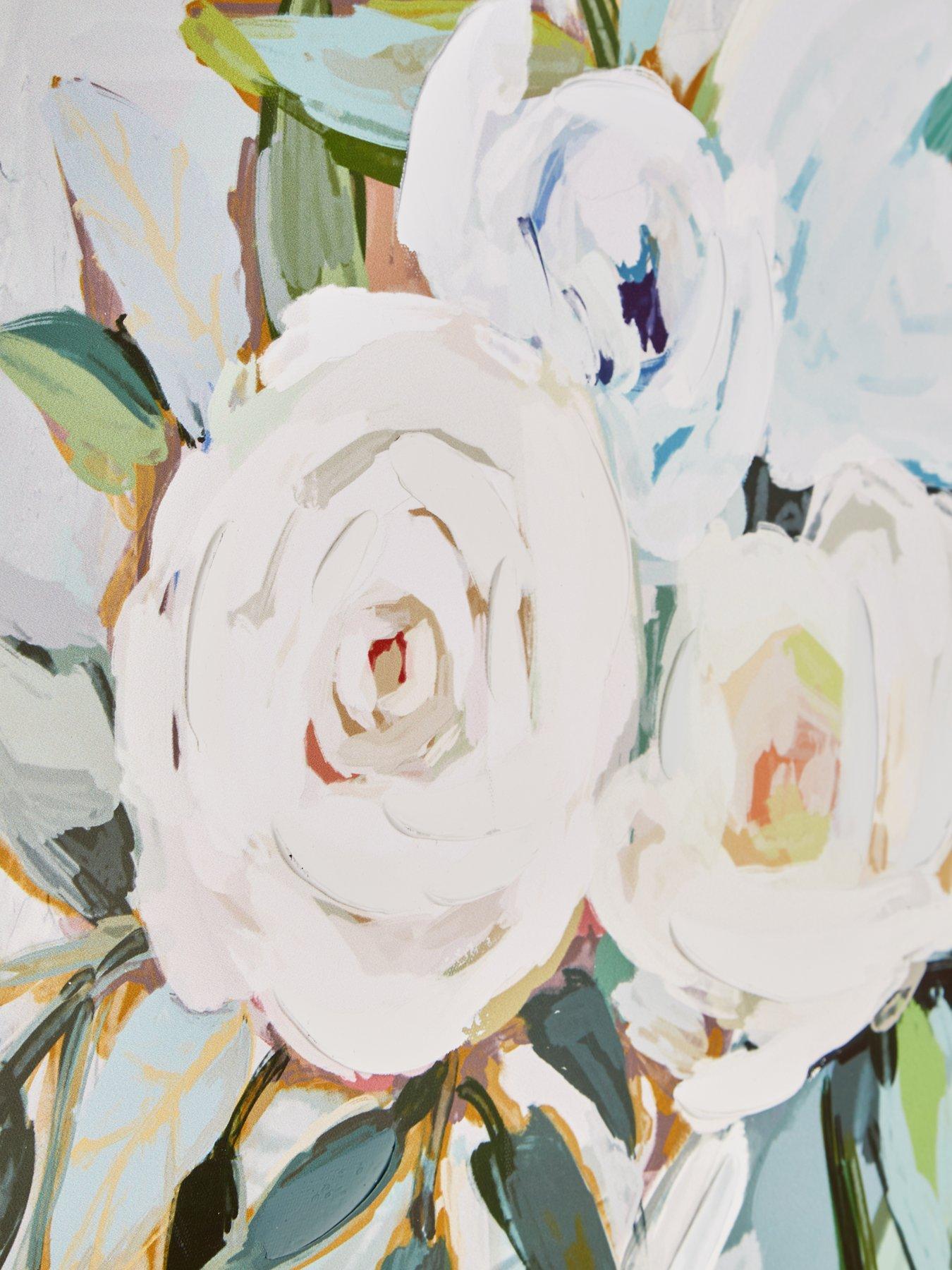 Image 5 of 6 of The Very Collection White Flower Framed Print 50x70cm