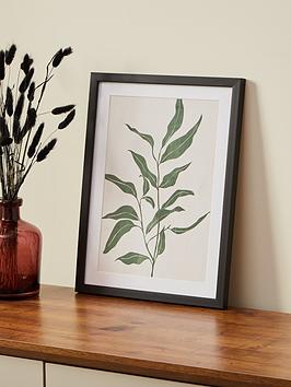 Product photograph of Very Home Leaf Framed Art Print from very.co.uk