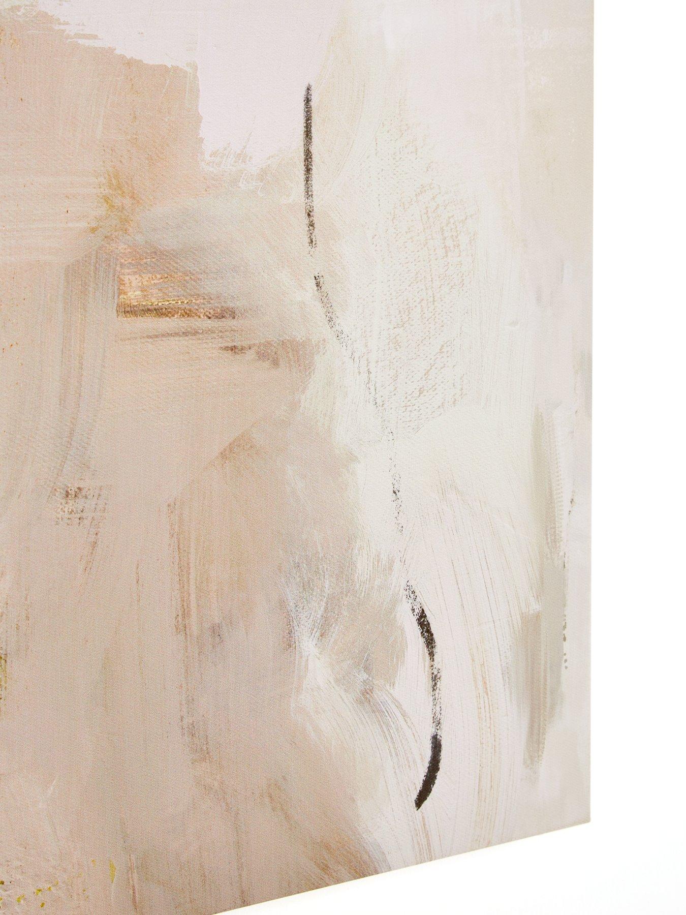 Image 6 of 6 of The Very Collection Abstract Hand Paint/Gold Leaf Canvas 80x100cm