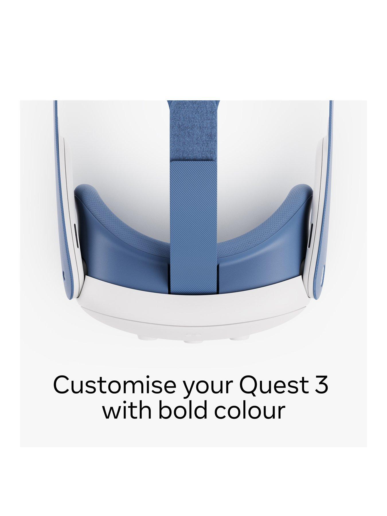 Meta Quest 3 Facial Interface & Head Strap, Elemental Blue