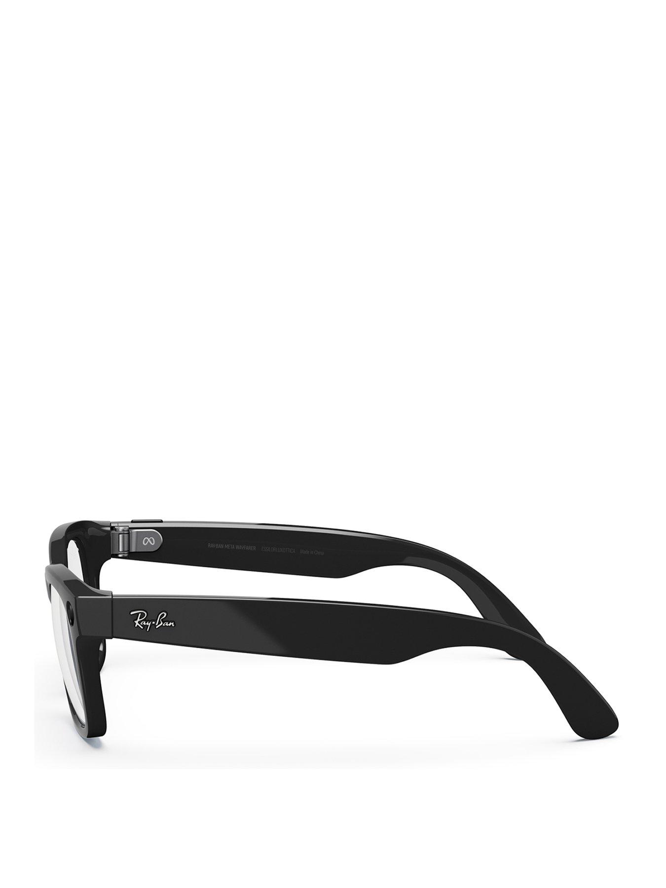 Black and clear ray bans best sale