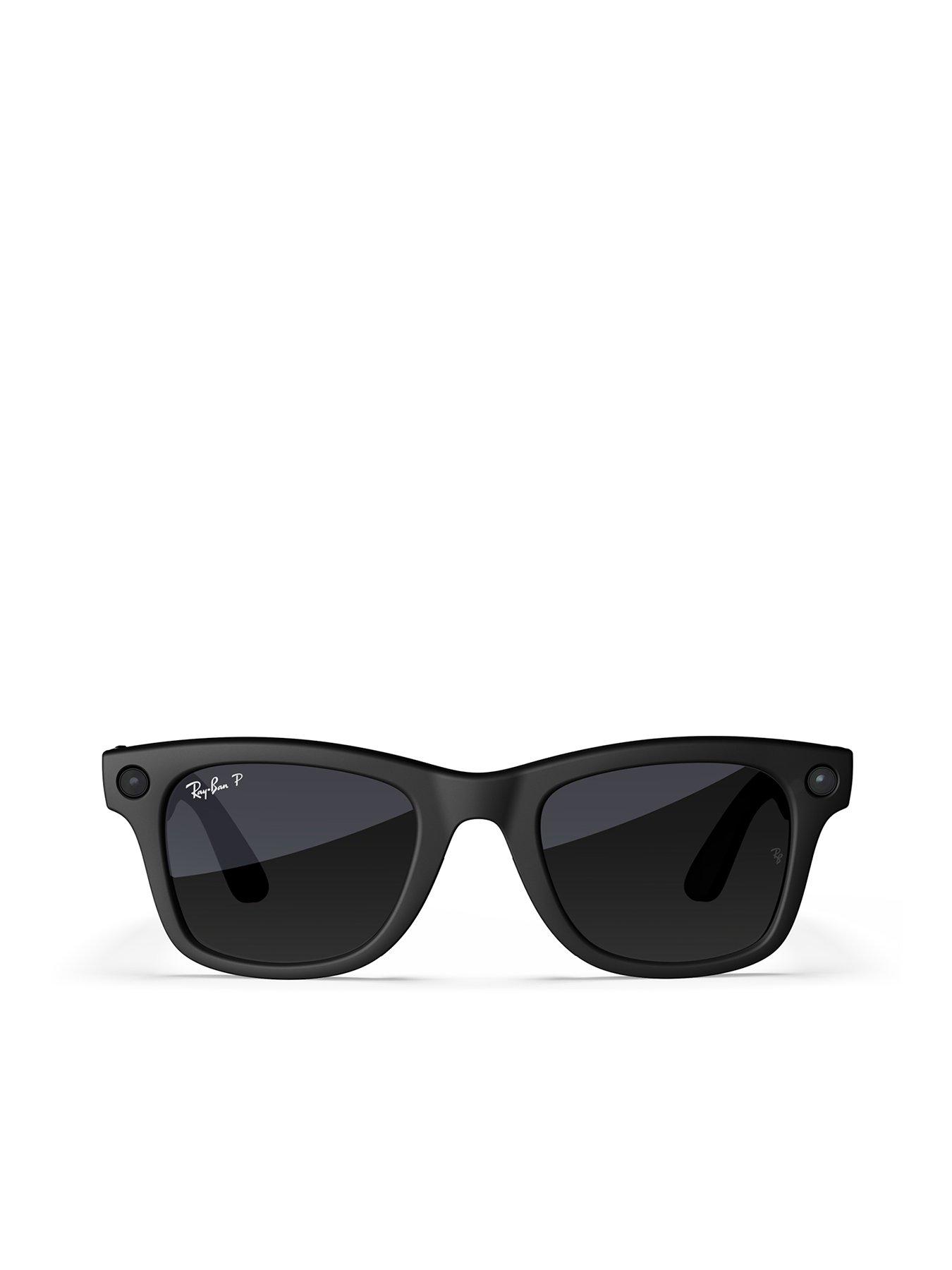 undefined Wayfarer Glasses - Matte Black, Polarised Gradient Graphite