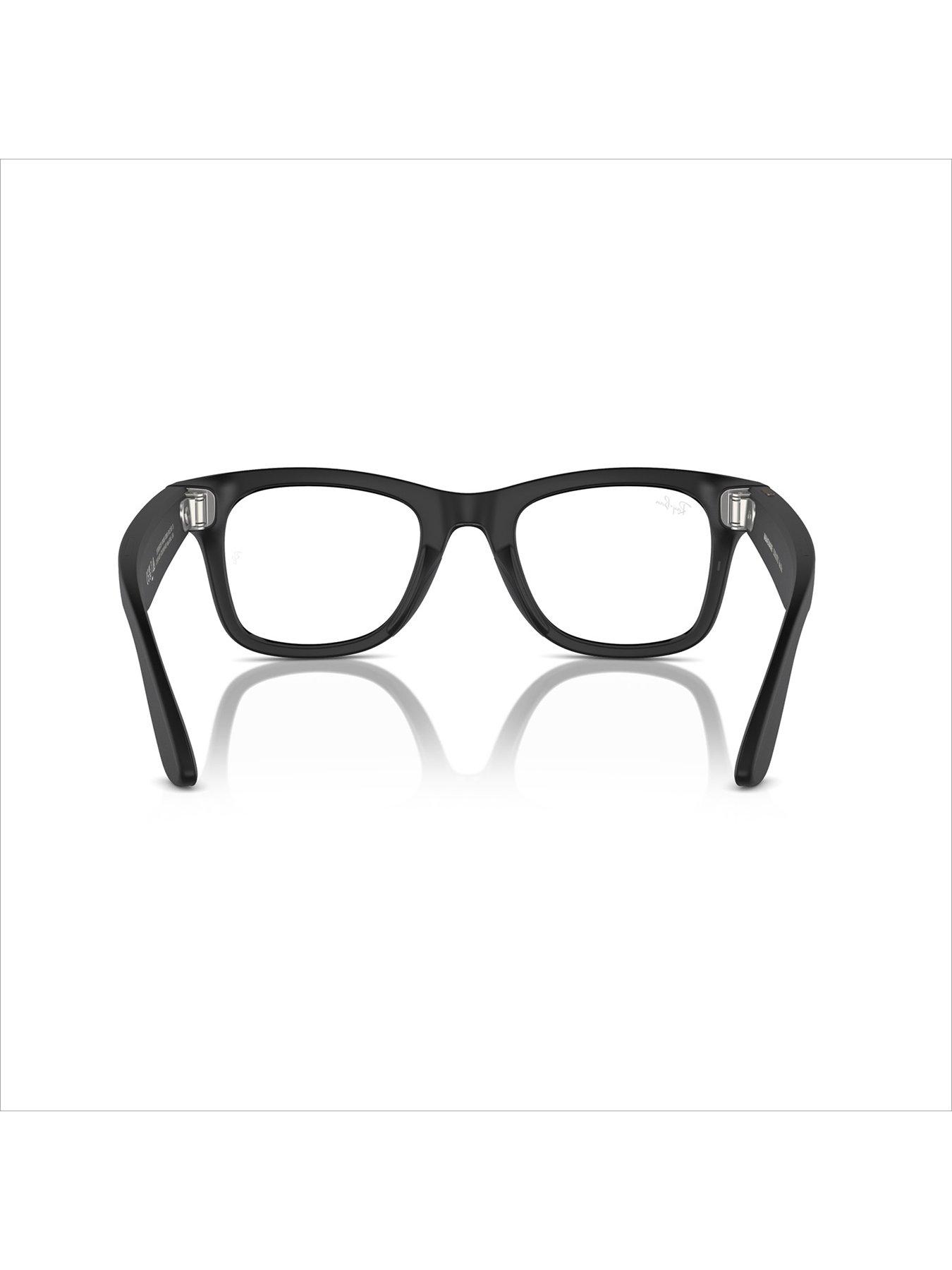 Ray Ban Meta Wayfarer Standard Smart Glasses Matte Black Clear to G15 Green Transitions Very