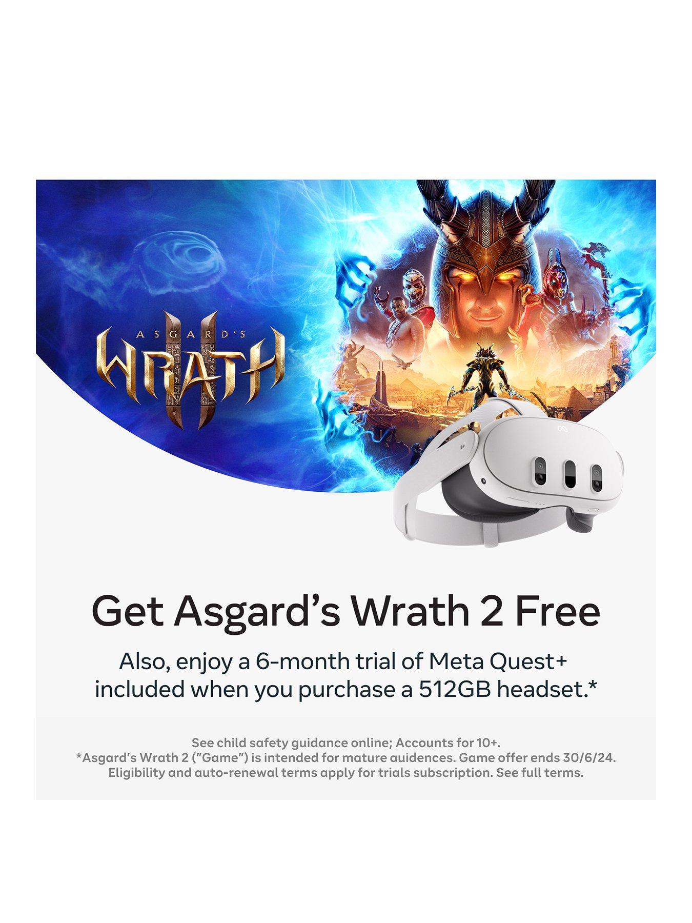 3, 512GB - Breakthrough mixed reality - Powerful performance - Asgard's  Wrath 2 and Meta Quest bundle