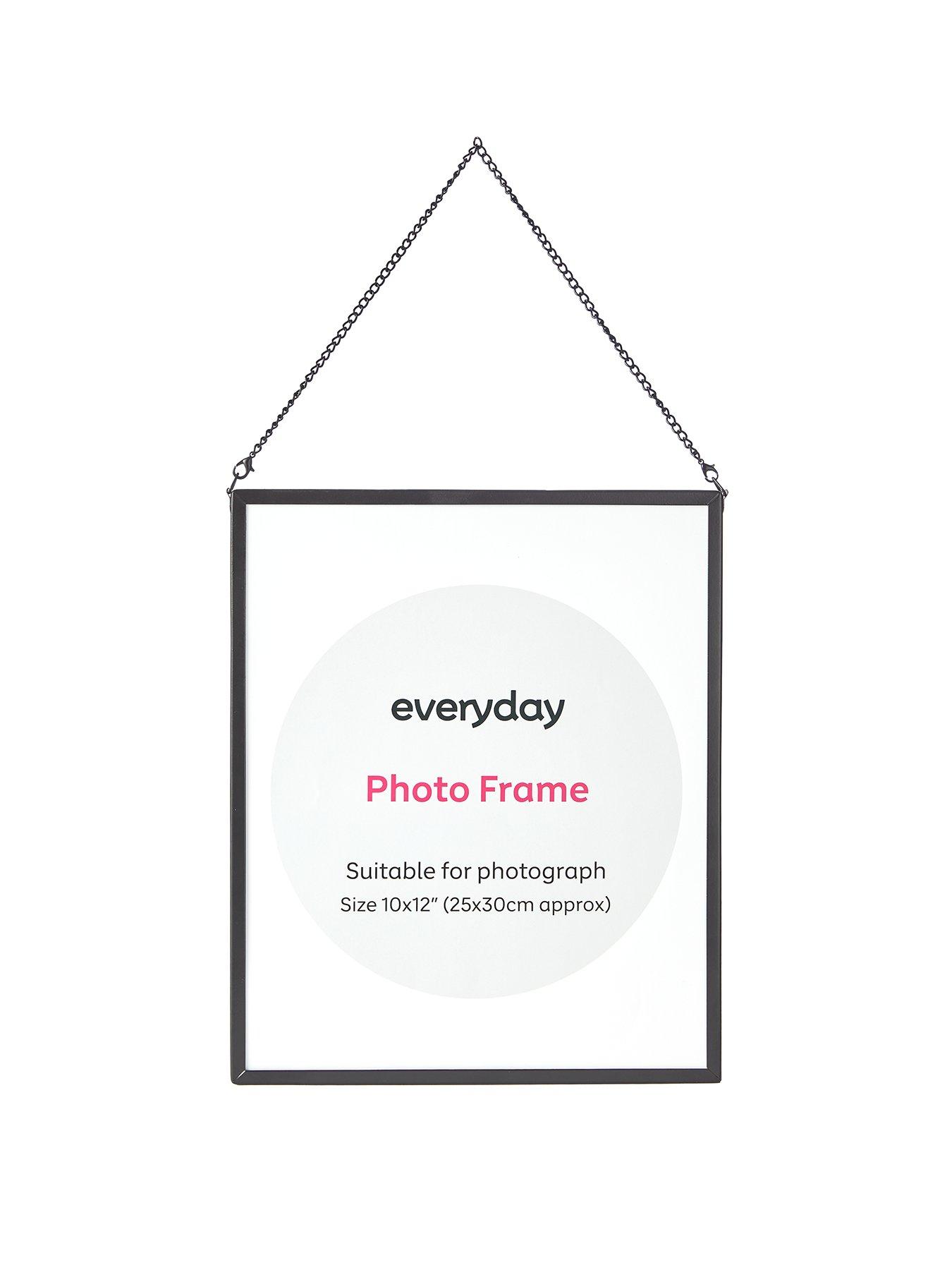Everyday Hanging Metal Photo Frame in Black very.co.uk