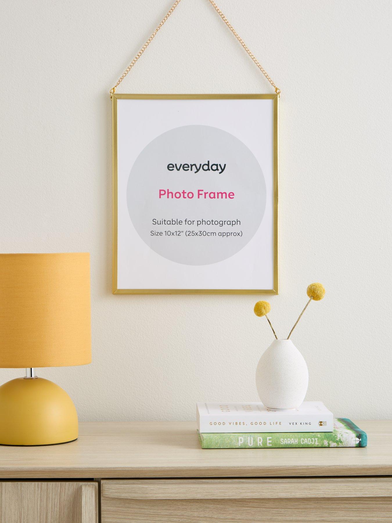 undefined Hanging Metal Photo Frame - Gold 30x25cm