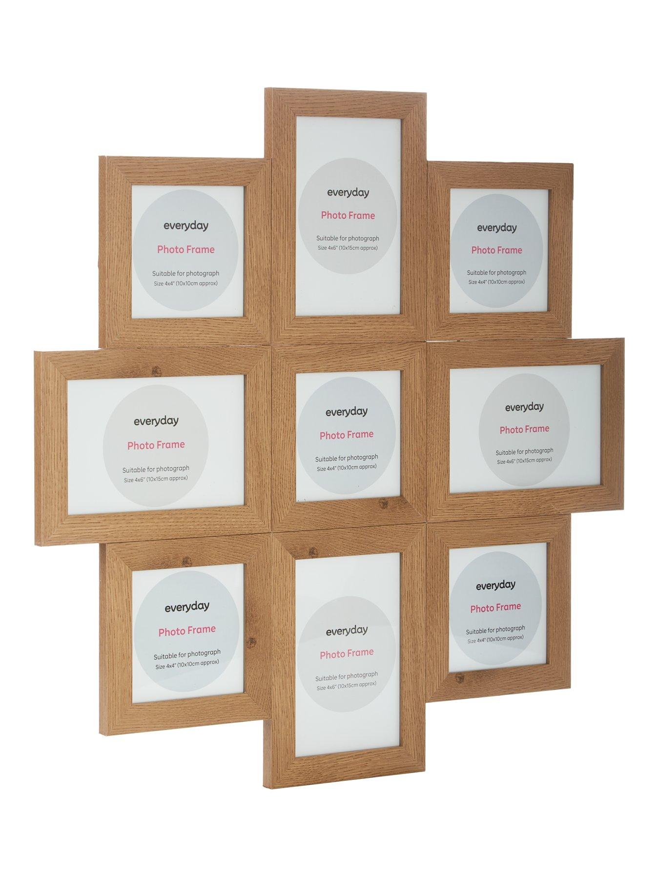 Image 3 of 4 of Very Home 9 Photo Cluster Gallery Frame - Natural 49x49cm