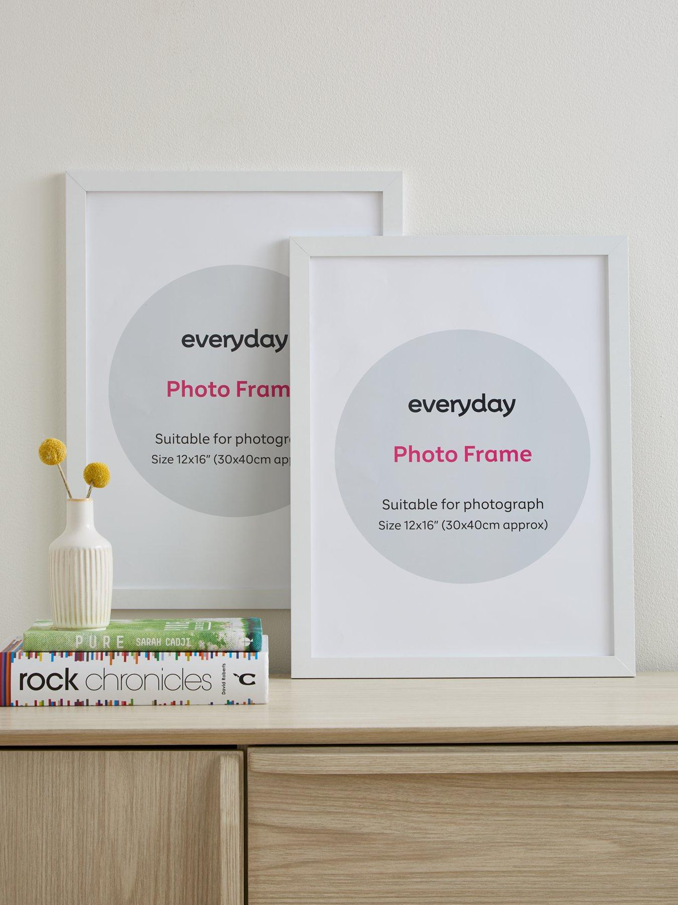 Very Home Set of 2 Photo Frames - White 12x16inch