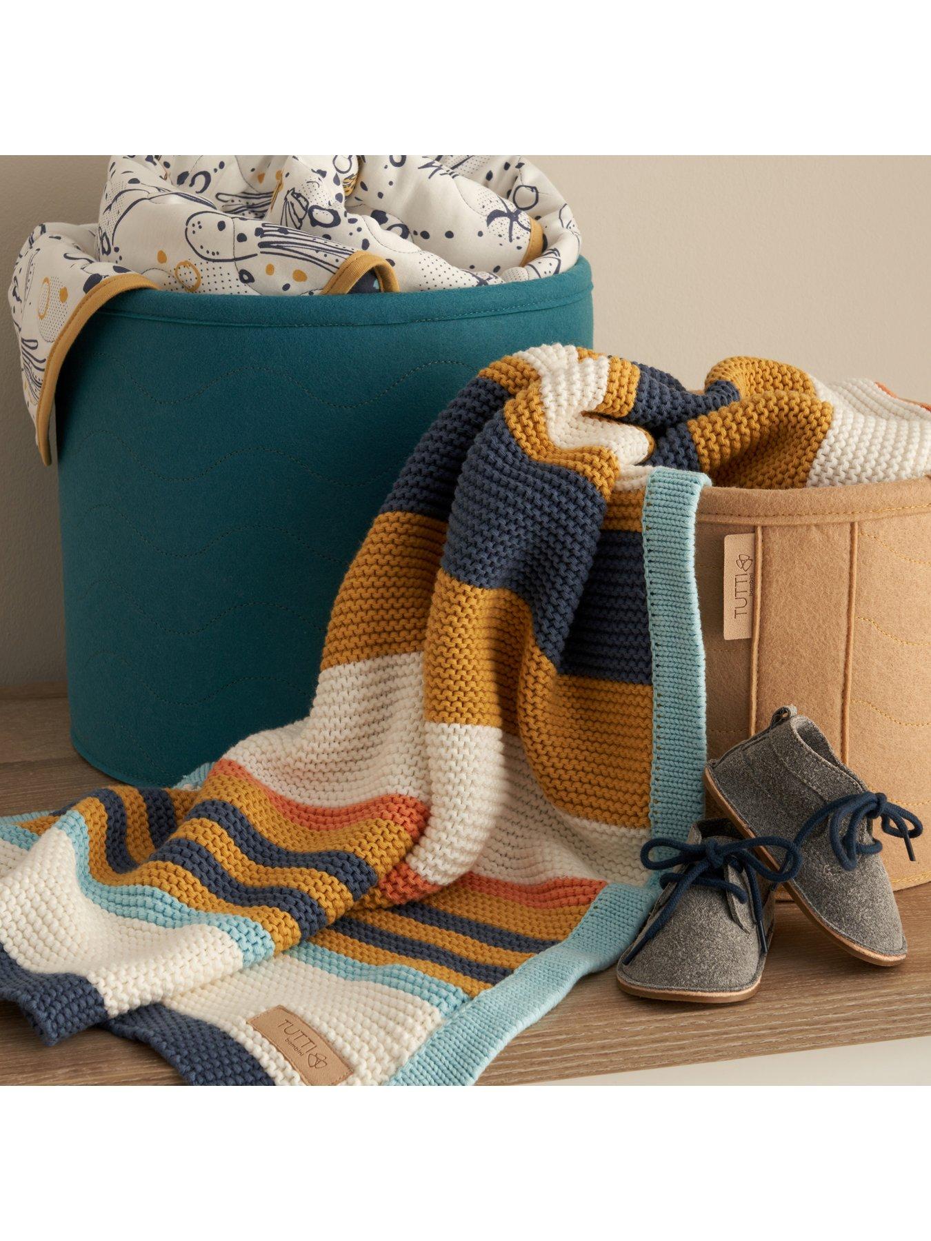 Striped best sale baby blanket