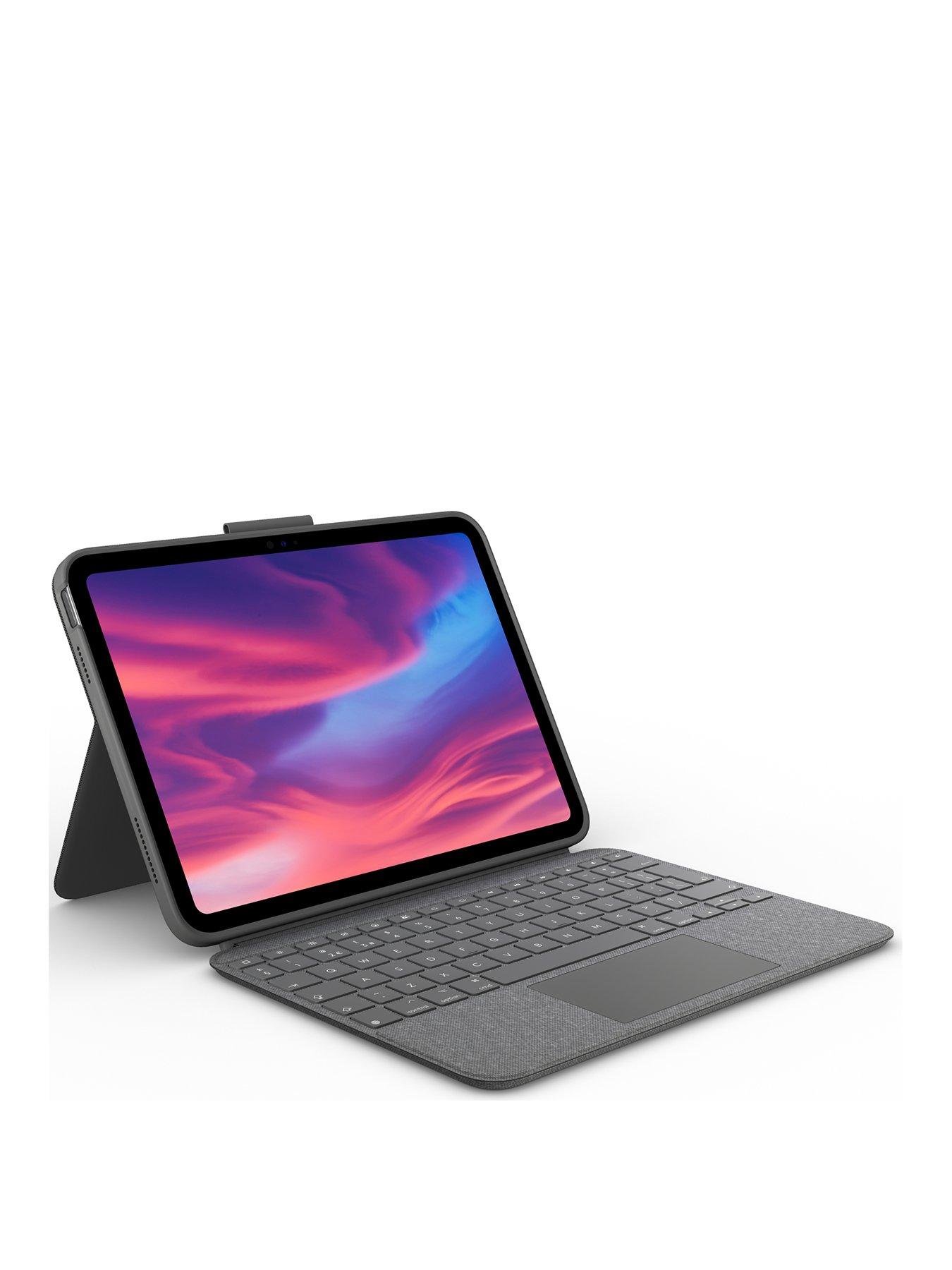 Logitech Combo Touch trackpad case for iPad (7th, 8th, & 9th gen) with  precision trackpad, laptop-like English keyboard, and Smart Connector 